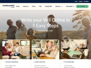 Review of Ten Minute Will website